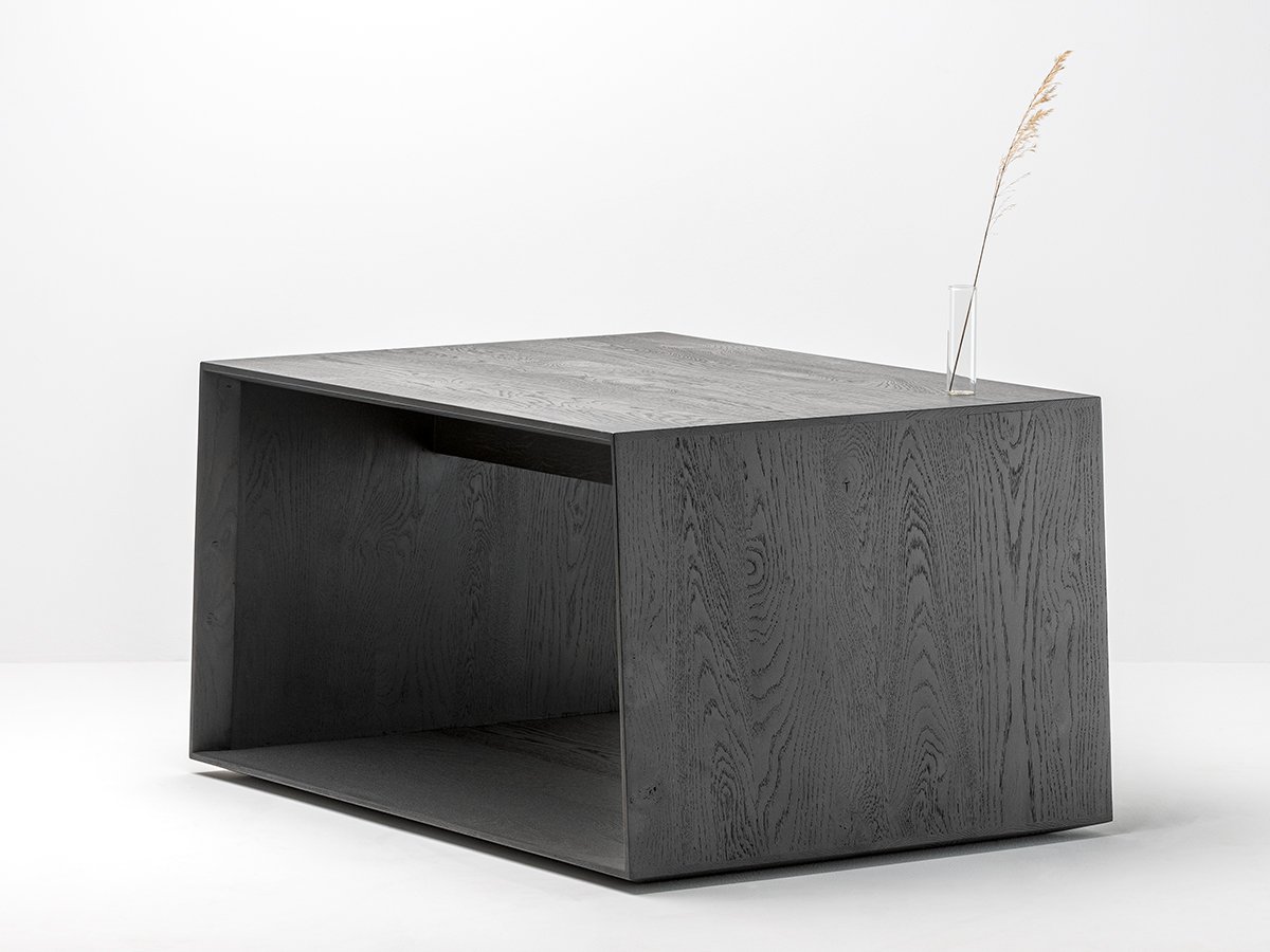 Table basse Anouk en chêne noir - Écodesign 100% fabriqué en France
