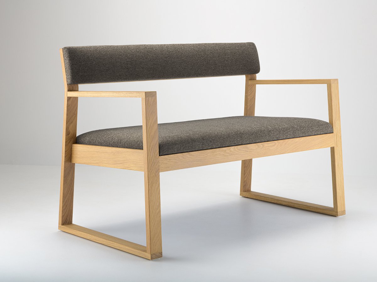 Banc Aix 120 cm en chêne - coloris Grège