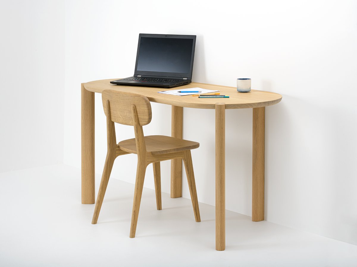Chaise et bureau design en chêne massif - Couscous