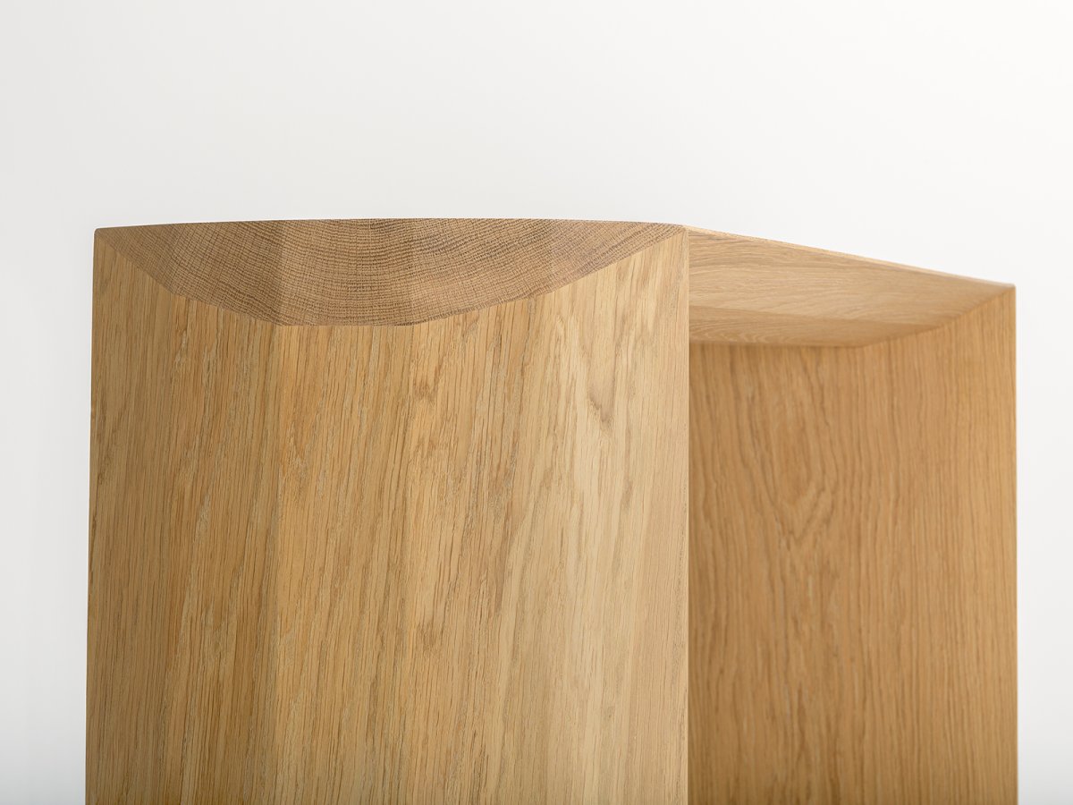 Console upcyclé en bois massif - Dendro en chêne