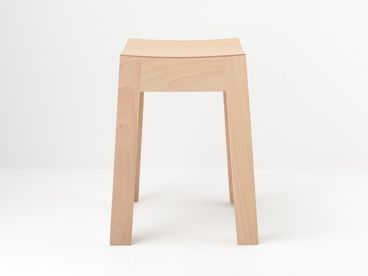 Tabouret d'appoint design bas en hêtre - MiniWak