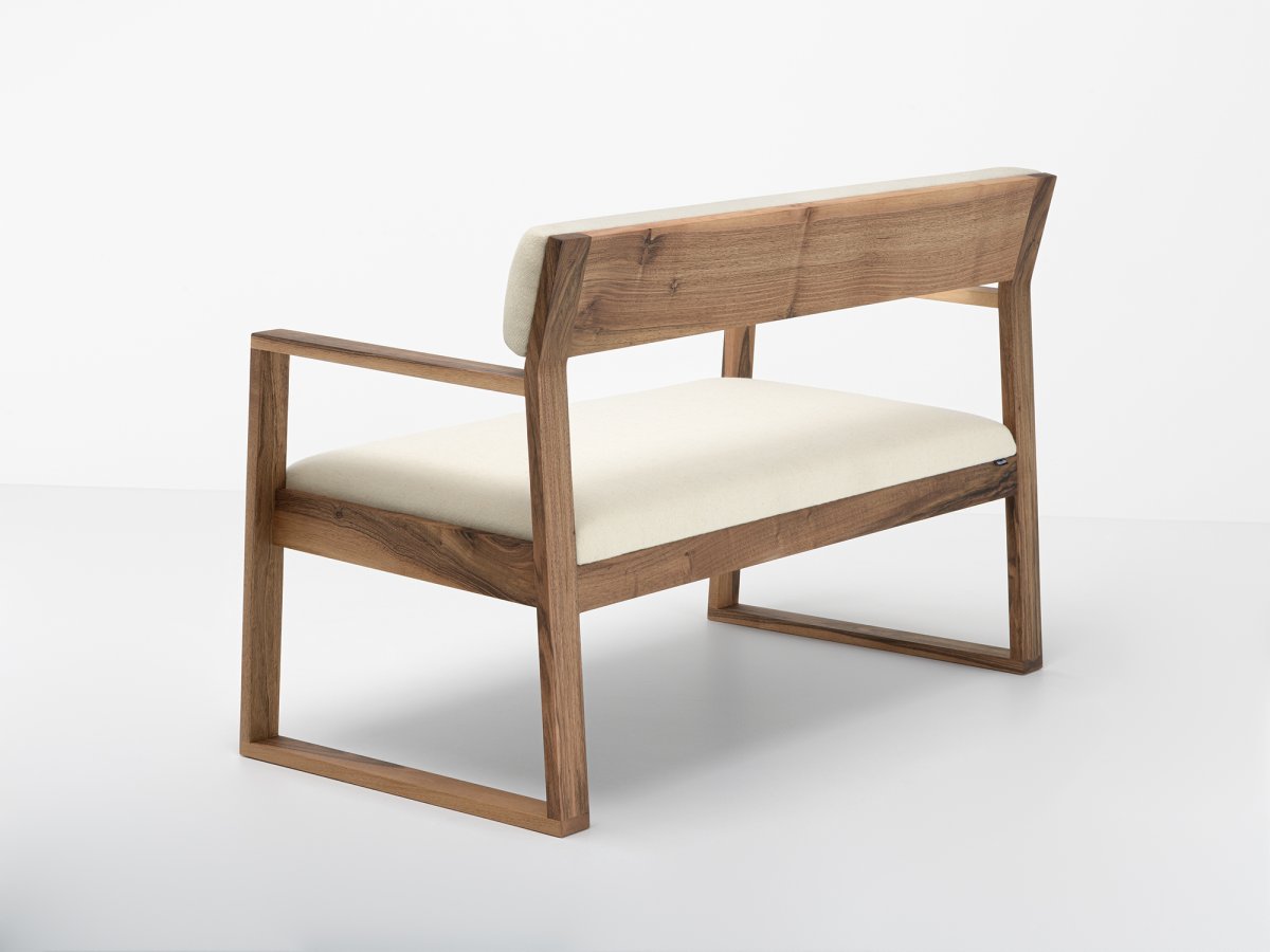 Banc en bois avec coussins Aix - design écologique et durable