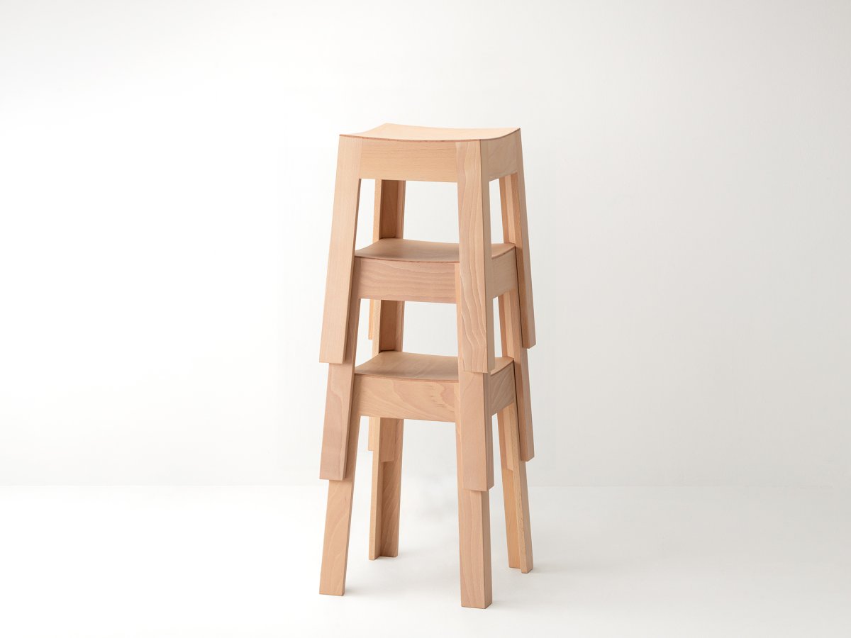 Tabouret au design empilable 100 % fabirqué en France - MiniWak
