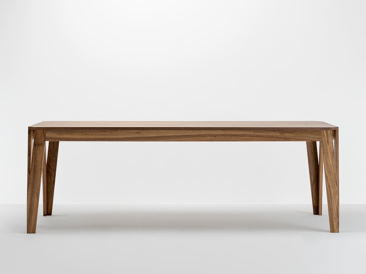 Table sur mesure made in France design en bois de noyer massif - MéliMélo