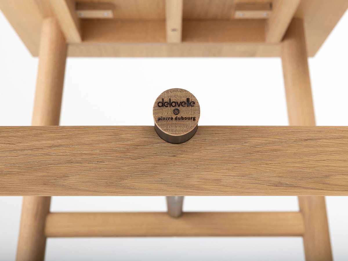 Table en bois et métal - designer Pierre Dubourg - Ostal