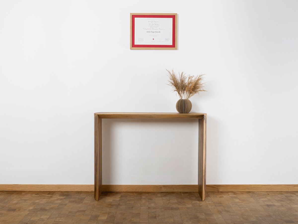 Console en noyer - Dendro en noyer