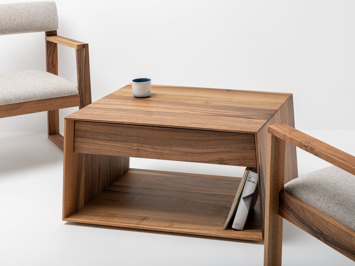 Table rectangulaire en Noyer Bois naturel - Anouk