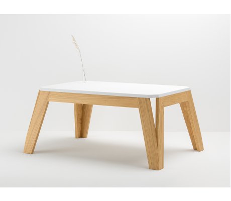Table Basse Design en Chêne et Résine HI-MACS® Bois et Design made in France
