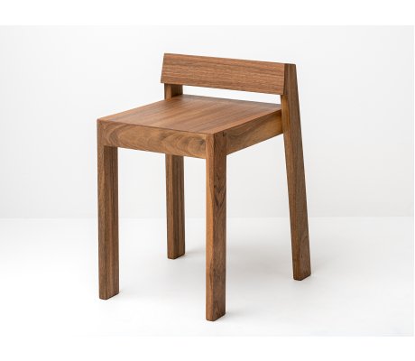 Tabouret MiniPil en noyer - Bois et design made in France - certification PEFC
