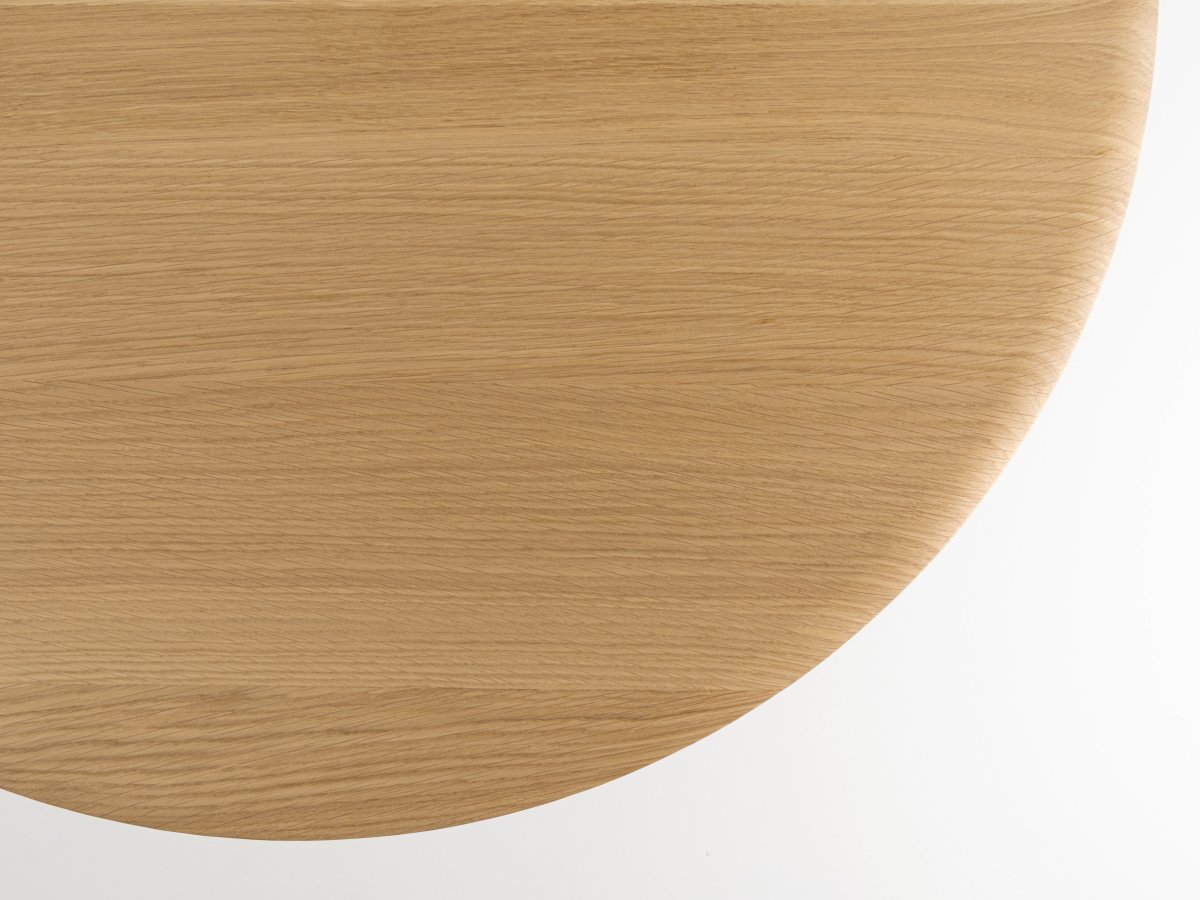 Table basse en bois massif - Bistronome en chêne diamètre 80 cm