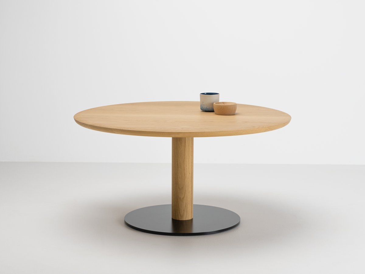 Table basse en bois diamètre 90 cm hauteur 45 cm