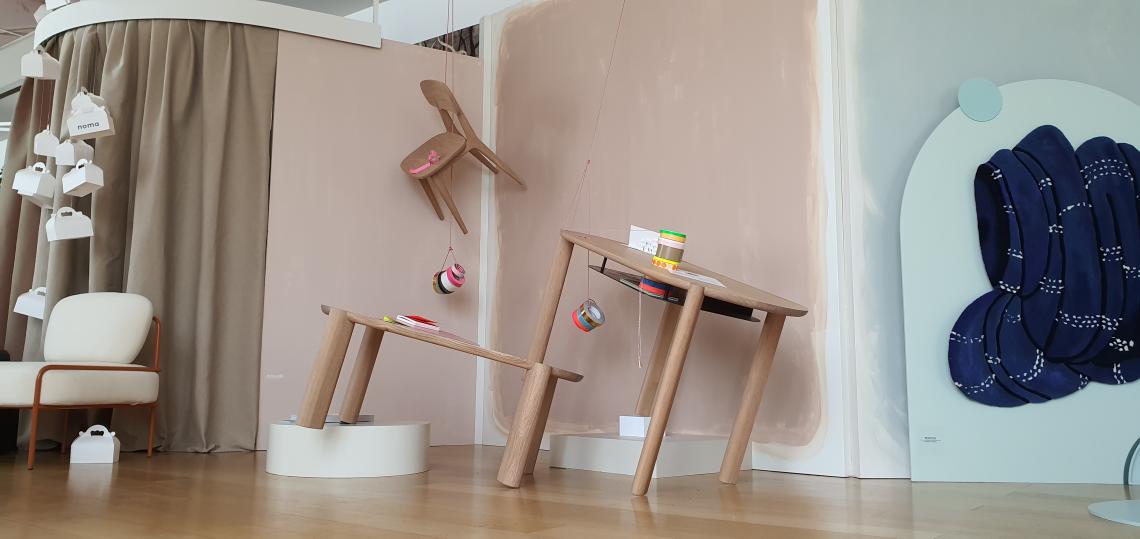 Cliché de l'exposition entre Delavelle et Bina Baitel