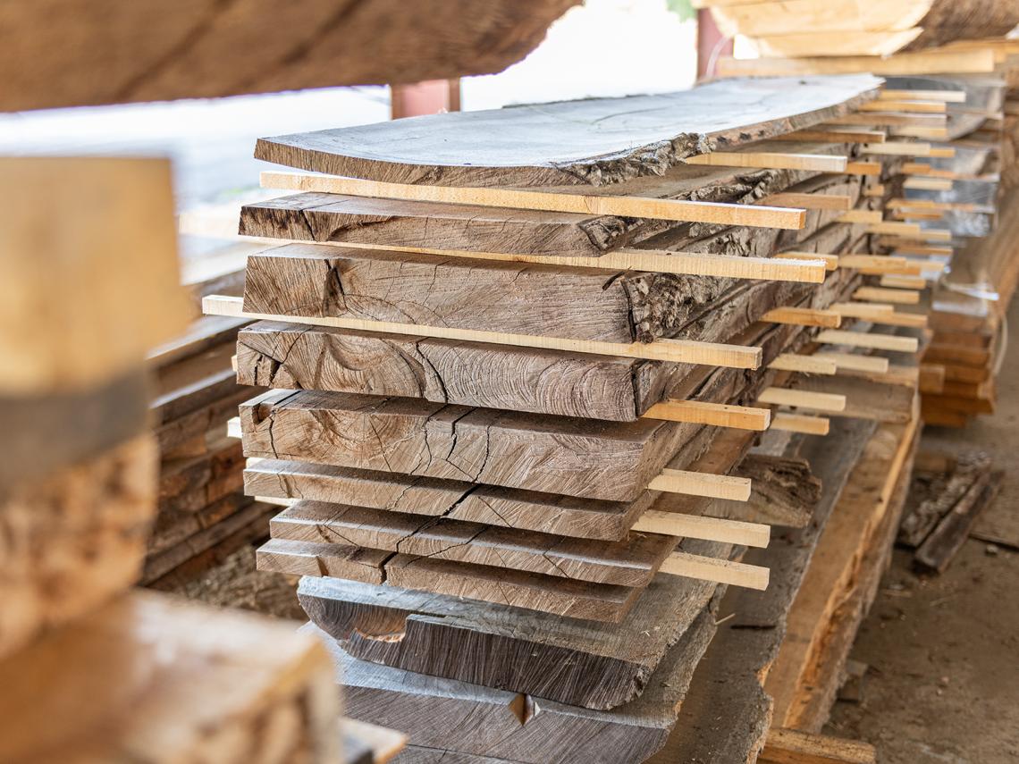 wooden blocks from French forests